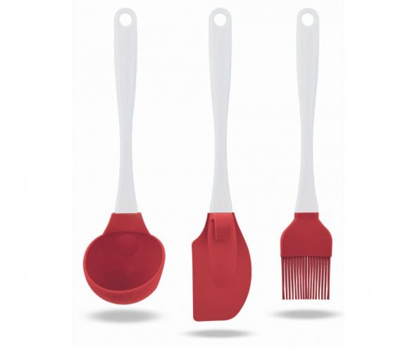 SİLİCOLİFE 3LÜ SERVİS SETİ SİLİKON KEPÇE, BÜYÜK SPATULA, FIRÇA ürün görseli 1