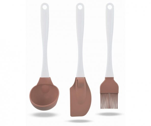 SİLİCOLİFE 3LÜ SERVİS SETİ SİLİKON KEPÇE, BÜYÜK SPATULA, FIRÇA ürün görseli 1