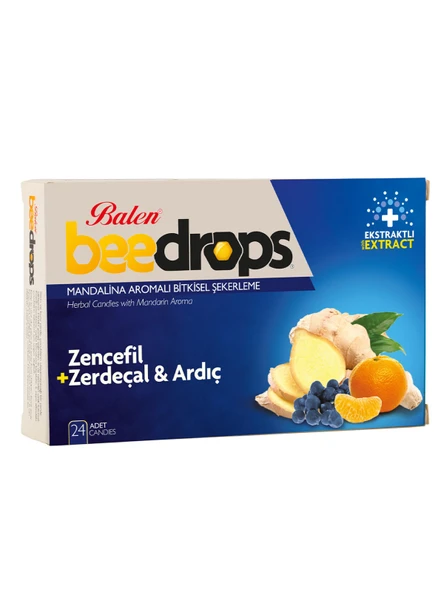 Balen Beedrops Zencefil+Zerdeçal-Ardıç Mandalina Aromalı Drops ürün görseli 1