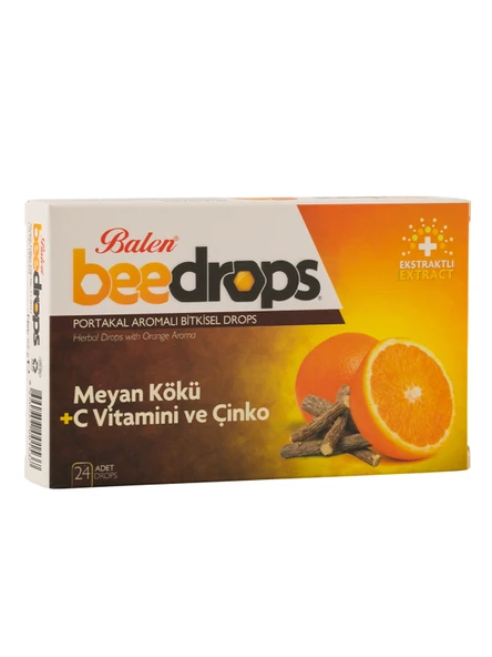 Balen Beedrops Meyan Kökü+C Vit.-Çinko Portakal Aromalı Drops ürün görseli 1
