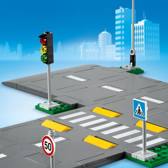 LEGO® City Yol Zeminleri 60304 - Çocuklar için Oyuncak Yapım Seti (112 Parça) ürün görseli 1