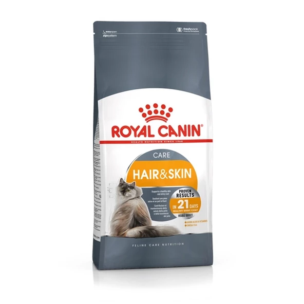 Royal Canin Hair Skin Hassas Tüylü Kediler İçin Mama 4 Kg ürün görseli 1