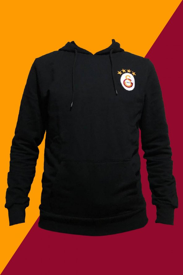 Galatasaray Orijinal Sweat Kapüşonlu Logolu Siyah Sweat ürün görseli 1