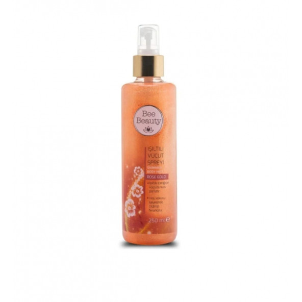 Bee Beauty Rose Gold Işıltılı Vücut Spreyi 250 ML ürün görseli 1