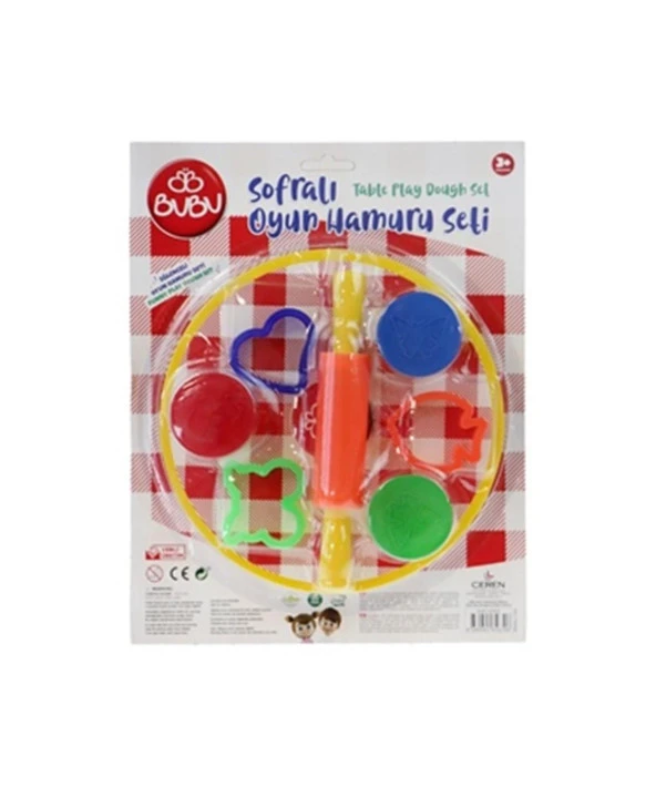 Bu-Bu Oyun Hamuru Seti Sofralı 3x15 Gram Oyun Hamuru Seti ürün görseli 1