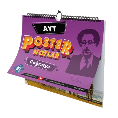 KR Akademi AYT Coğrafya Poster Notlar ürün görseli 1