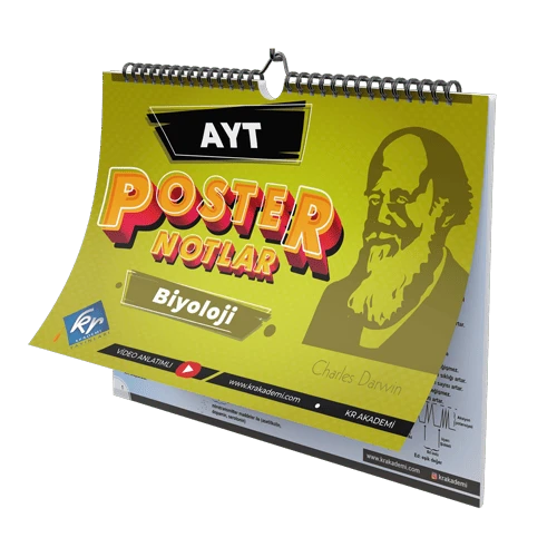 KR Akademi AYT Biyoloji Poster Notlar ürün görseli 1