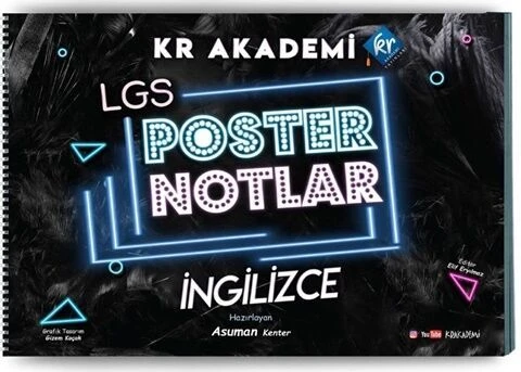 KR Akademi 8. Sınıf LGS İngilizce Poster Notlar ürün görseli 1