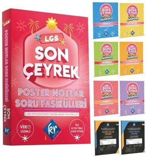 KR Akademi 8. Sınıf LGS Son Çeyrek Poster Notlar Soru Fasikülleri ürün görseli 1