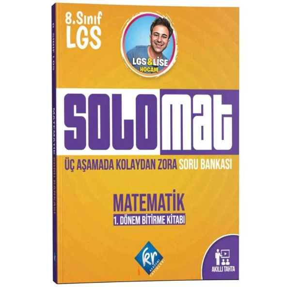KR Akademi 8. Sınıf LGS Solomat Matematik 1. Dönem Soru Bankası ürün görseli 1