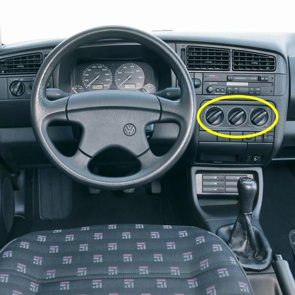 VW Golf 3 1992-1998 Kalorifer Kumanda Paneli Düğmeleri 1H0819045C ürün görseli 1