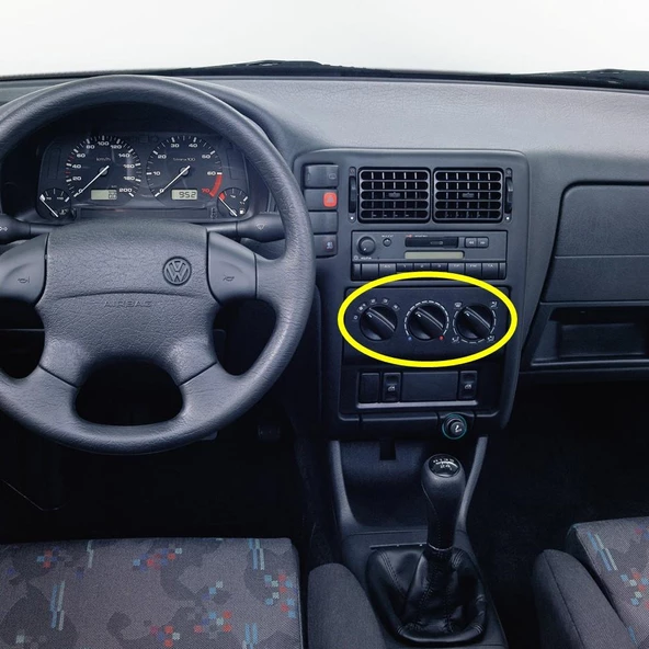 VW Polo Classic 1996-1999 Kalorifer Kumanda Paneli Düğmeleri 6N0819045 ürün görseli 1
