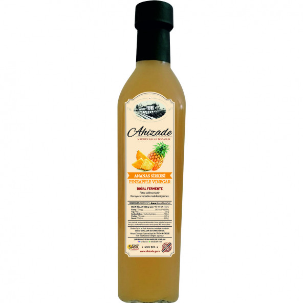 Ahizade Doğal Ananas Sirkesi - 500 ml. ürün görseli 1