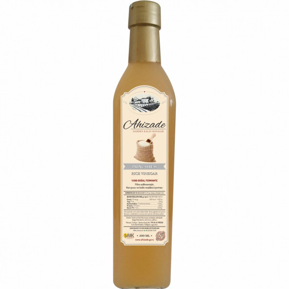 Ahizade Doğal Pirinç Sirkesi - 500 ml. ürün görseli 1