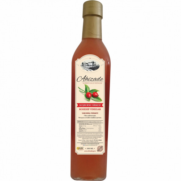 Ahizade Doğal Kuşburnu Sirkesi - 500 ml. ürün görseli 1