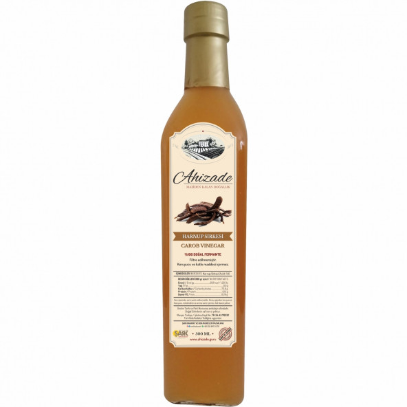 Ahizade Doğal Keçiboynuzu Sirkesi - 500 ml. ürün görseli 1