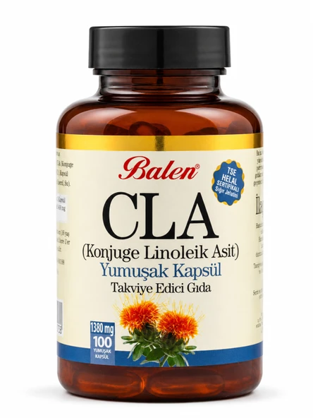 CLA (KONJUGE LİNOLEİK ASİT) YUMUŞAK KAPSÜL 1380 MG*100 ürün görseli 1