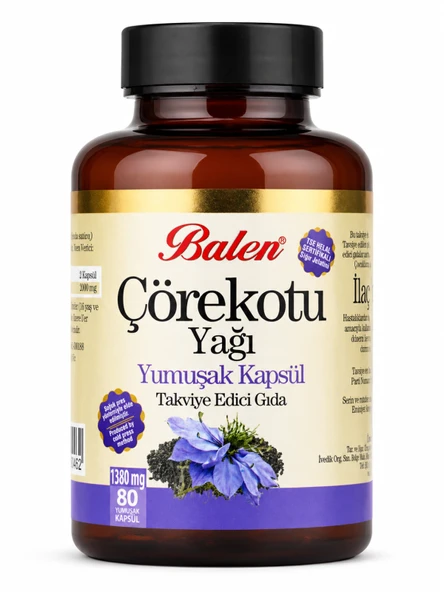 ÇÖREKOTU YAĞI YUMUŞAK KAPSÜL 1380 MG*80 ürün görseli 1