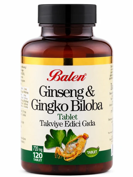 GİNSENG& GİNKGO BİLOBA TABLET 720 MG*120 ürün görseli 1