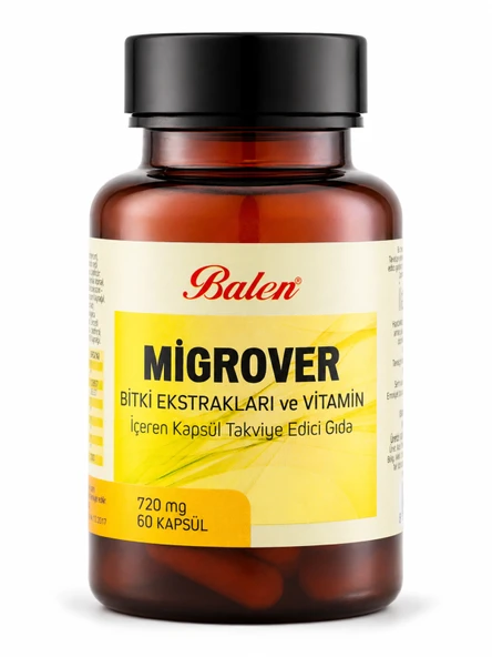 MİGROVER BİTKİ EKST. VE VİT. İÇEREN KAPSÜL 720 MG*60 ürün görseli 1