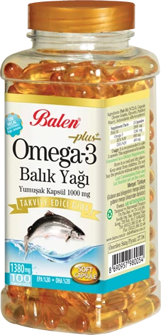 OMEGA 3 BALIK YAĞI YUMUŞAK KAPSÜL 1380 MG*100 ürün görseli 1