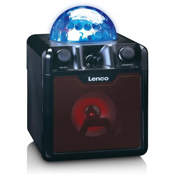 LENCO BTC-055 BK - IŞIKLI BLUETOOTH HOPARLÖR, USB, SD, RC, MIC, AC - Resim 3
