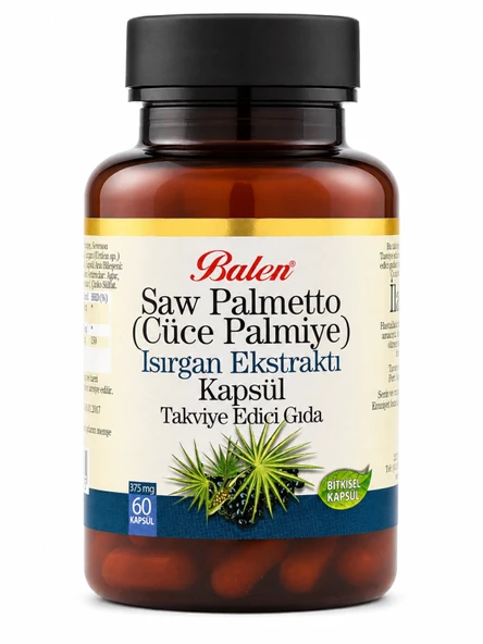 Balen Saw Palmetto (Cüce Palmiye), Isırgan Ekstraktı Kapsül ürün görseli 1