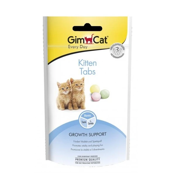 GimCat Kitten Tabs Yavru Kedi Ödül Tableti 40gr ürün görseli 1