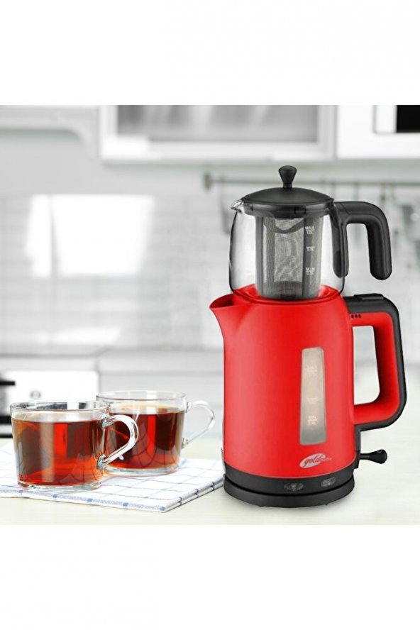 Gm 7321 Papatya Elektrikli Otomatik Çay Makinesi ürün görseli 1