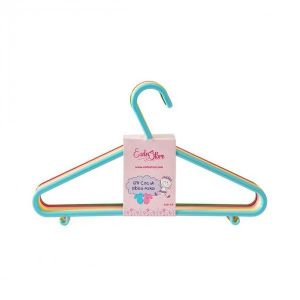 Esda Store 12li ÇOCUK ve BEBEK Elbise Askısı ürün görseli 1