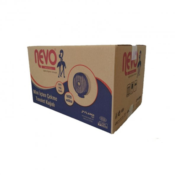 Nevo İçten Çekme Cimri Small Beyaz Rulo Tuvalet Kağıdı - 4 Kg - 2 Kat - 12 Adetlik Koli ürün görseli 1