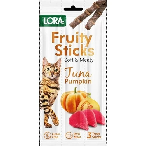 Lora Ton Balıklı Balkabaklı Kedi Stick Ödül 3x5gr ürün görseli 1
