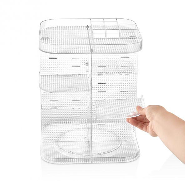 MAKYAJ ORGANİZER BÖLMELİ 360 C DÖNEBİLEN - Resim 2