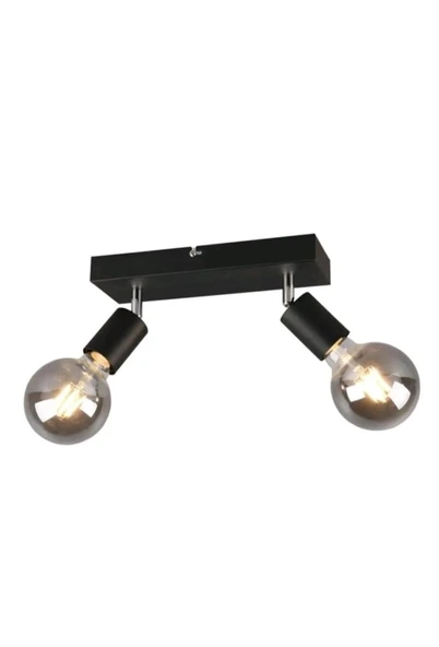 Rsylight Retro Metal Modern Spor 2 li Mafsallı Siyah Spot Avize ürün görseli 1