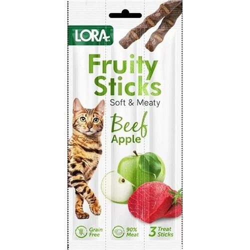 Lora Sığır Etli Elmalı Kedi Stick Ödül 3x5gr ürün görseli 1