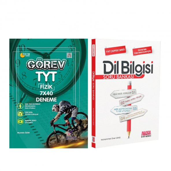 Armada TYT Fizik Deneme ve AKM Dil Bilgisi Soru Bankası Seti 2 Kitap ürün görseli 1
