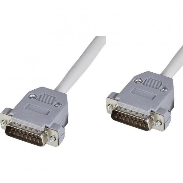 2 Sıra 15 Pin D-Sub Erkek - Erkek Kablo 1.8 Metre ürün görseli 1