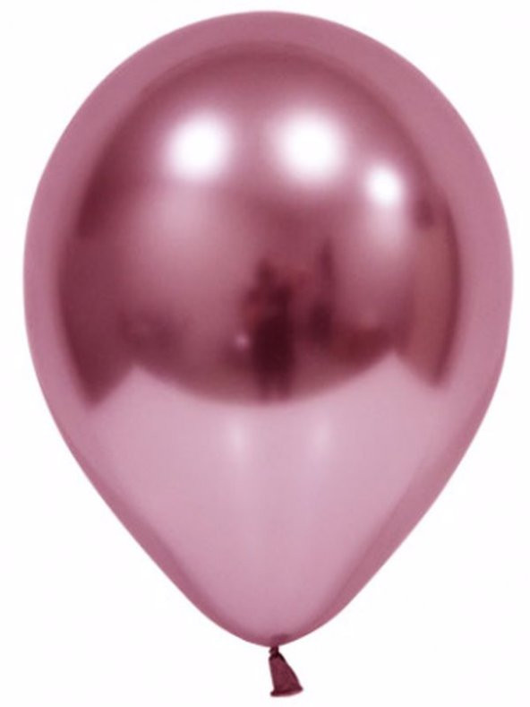 Benim Marifetlerim Pembe Parlak Krom Balon 12 inch 5 Adet ürün görseli 1