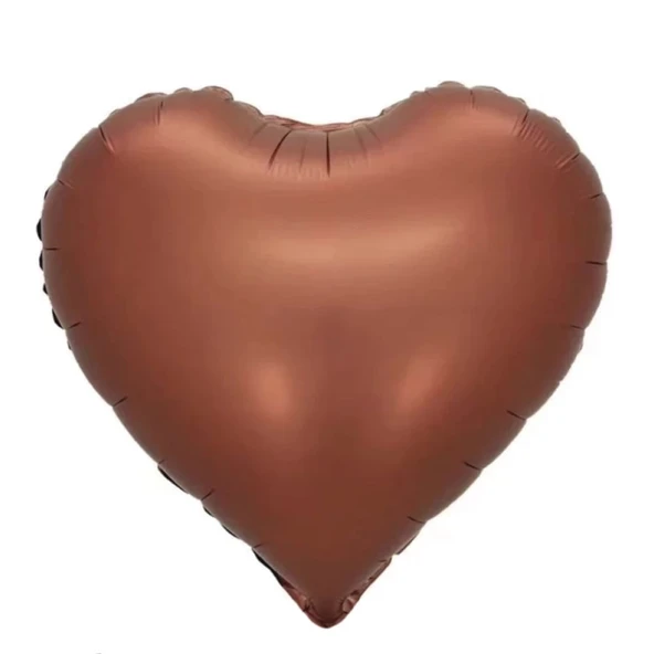 Benim Marifetlerim Kahverengi Kalp Folyo Balon 18 inch 45 cm ürün görseli 1