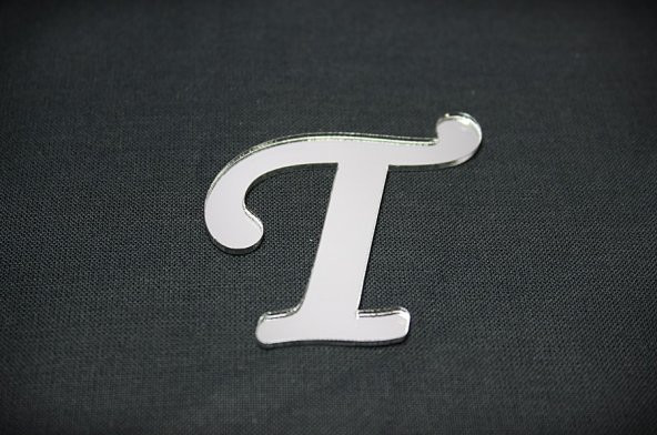 Benim Marifetlerim T Harfi Gümüş Aynalı Pleksi 4 cm ürün görseli 1