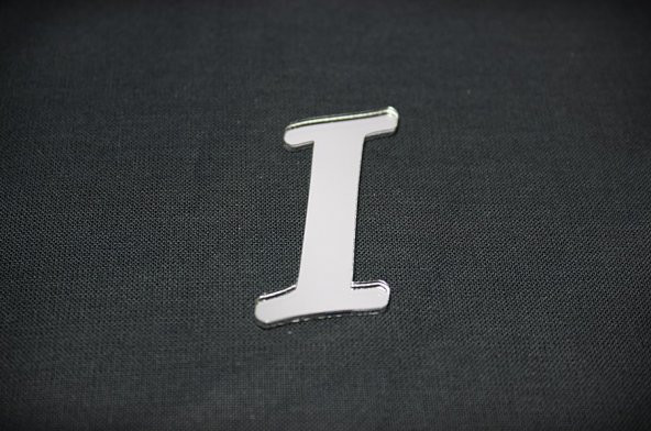 Benim Marifetlerim I Harfi Gümüş Aynalı Pleksi 4 cm ürün görseli 1