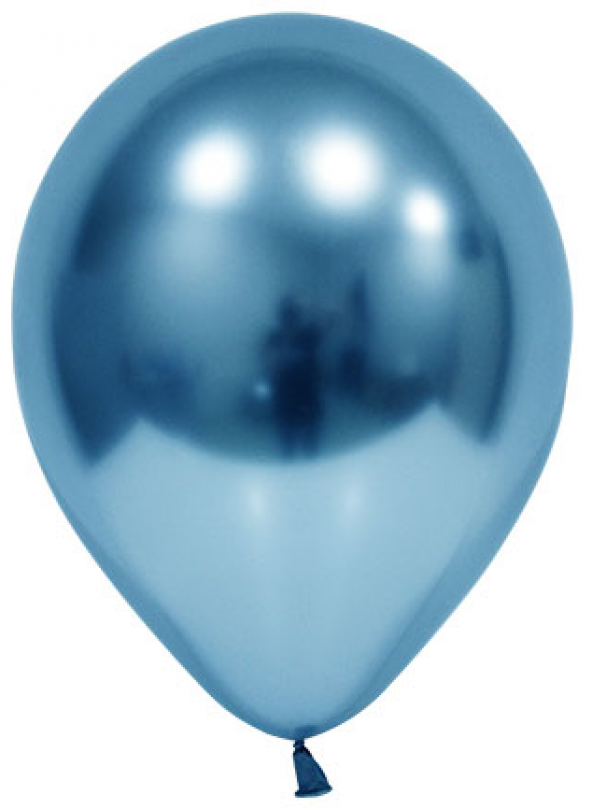 Benim Marifetlerim Mavi Parlak Krom Balon 12 inch 5 Adet ürün görseli 1