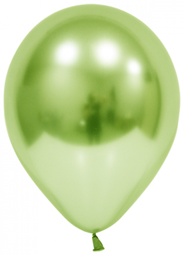 Benim Marifetlerim Açık Yeşil parlak Krom Balon 12 inch 10 Adet ürün görseli 1