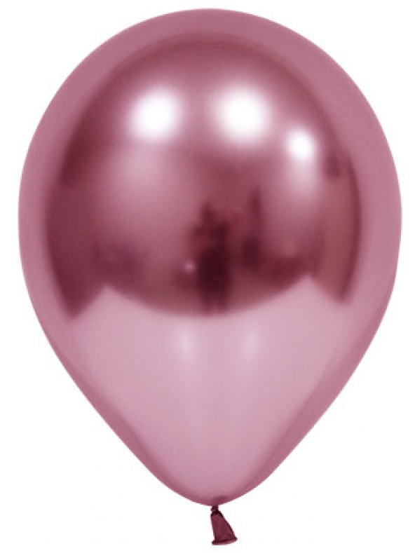 Benim Marifetlerim Pembe Parlak Krom Balon 12 inch 10 Adet ürün görseli 1