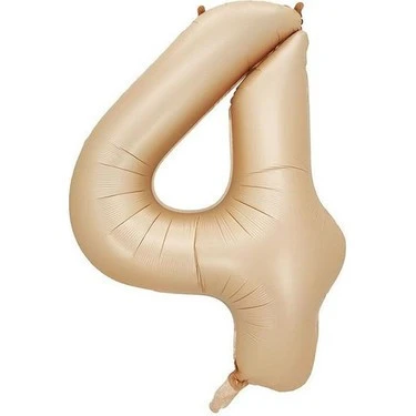 Benim Marifetlerim 4 Rakamı Karamel Folyo Balon 34 inch 86 cm ürün görseli 1