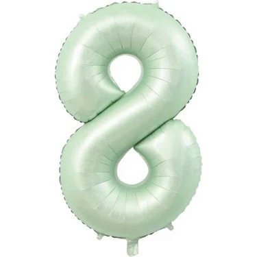 Benim Marifetlerim 8 Rakamı Su Yeşili Folyo Balon 40 inch 90 cm ürün görseli 1