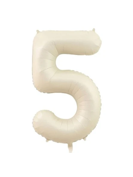Benim Marifetlerim 5 Rakamı Krem Folyo Balon 34 inch 86 cm ürün görseli 1