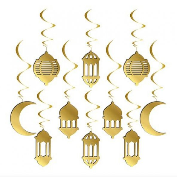 Benim Marifetlerim  Acar Süs 3 Boyutlu Gold Ramazan Tavan Süsü ürün görseli 1