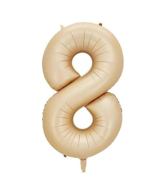 Benim Marifetlerim 8 Rakamı Karamel Folyo Balon 34 inch 86 cm ürün görseli 1