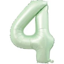 Benim Marifetlerim 4 Rakamı Su Yeşili Folyo Balon 40 inch 90 cm ürün görseli 1